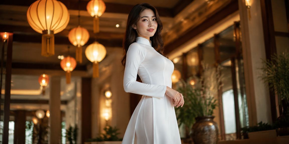 Cảnh đánh đánh bài đổi thưởng tại Hội An trong bộ trang phục áo dài truyền thống